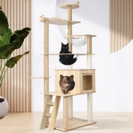 174cm Cat Tree/Cat Tower with Cat Scratching Post and Cat Condo