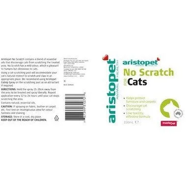 250ml Aristopet No Scratch Spray For Cats