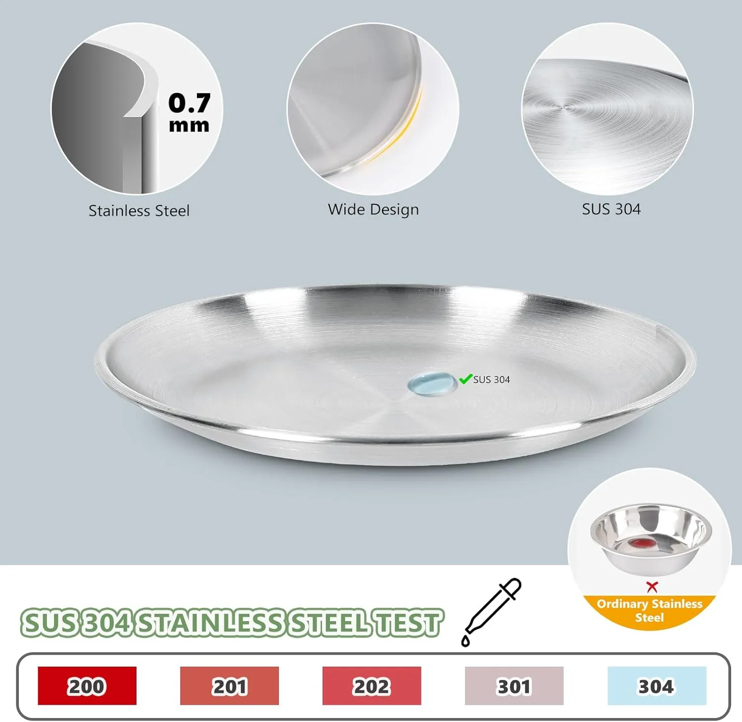 4-Pack Stainless Steel Cat Food Bowls  6.7" Shallow, Whisker-Friendly Non-Slip Silicone Base,Easy to Clean Indoor Feeding Dishes (13 OZ)