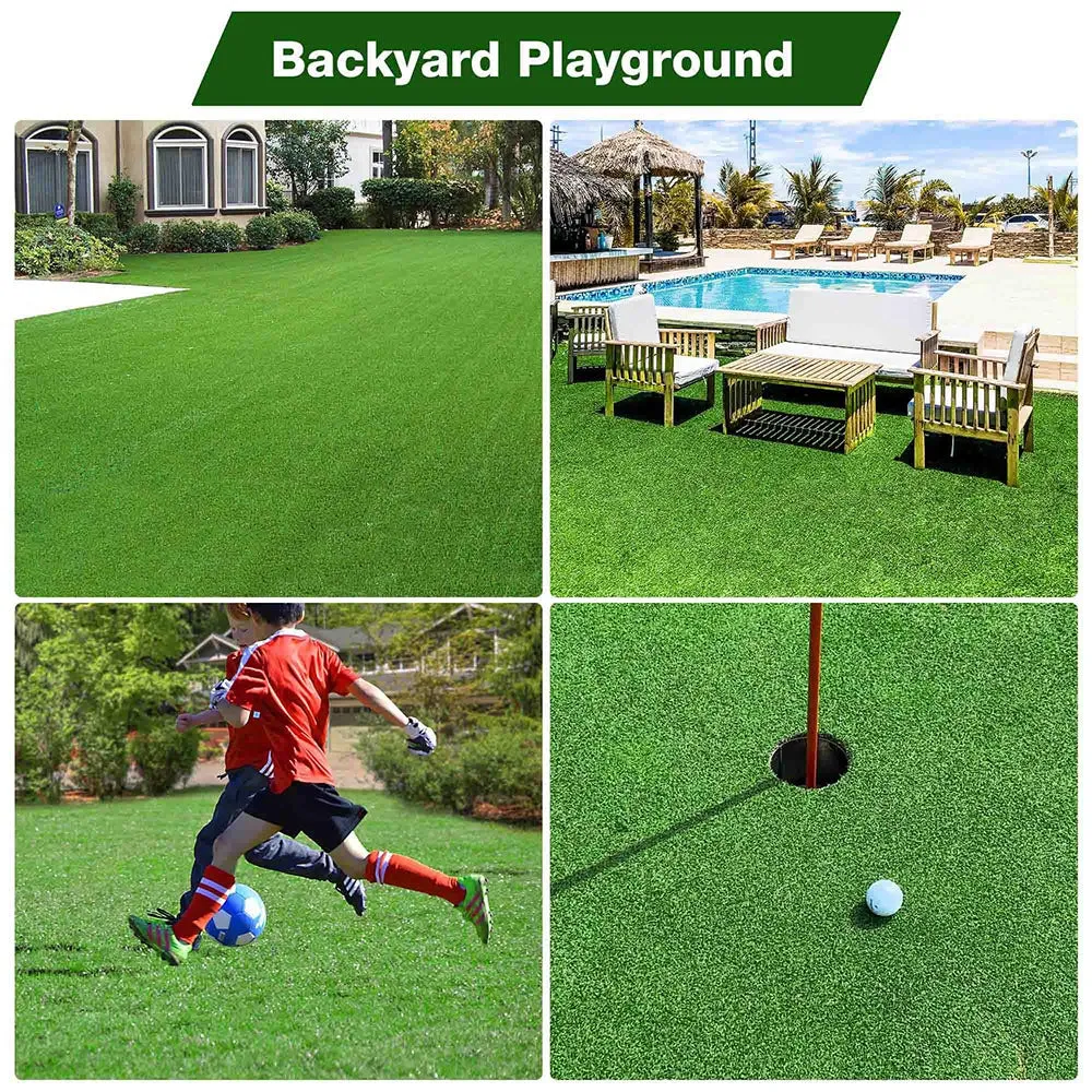 65x5ft Outdoor Fake Grass Rug Turf Carpet