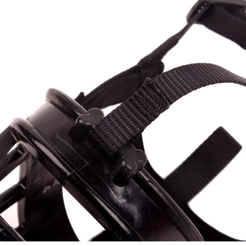 Adjustable Dog Soft Plastic Muzzle-XS