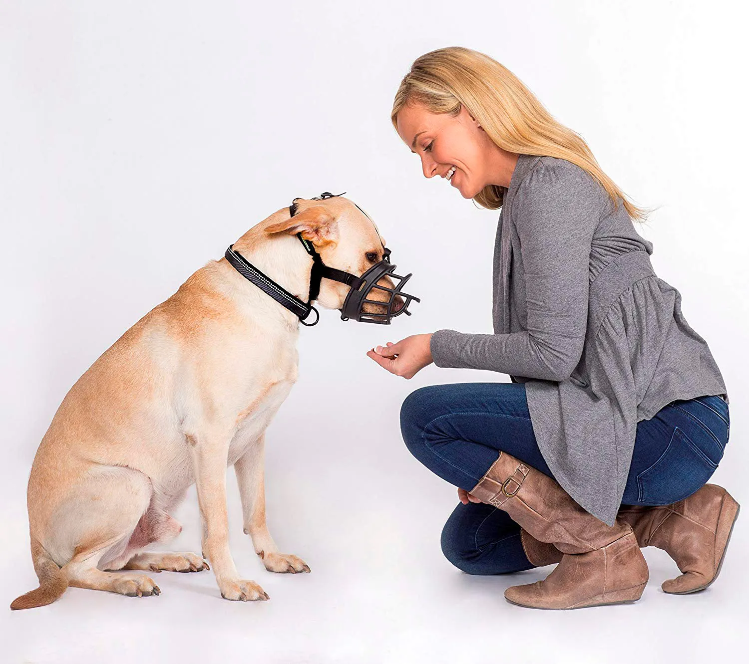 Adjustable Dog Soft Plastic Muzzle-XS