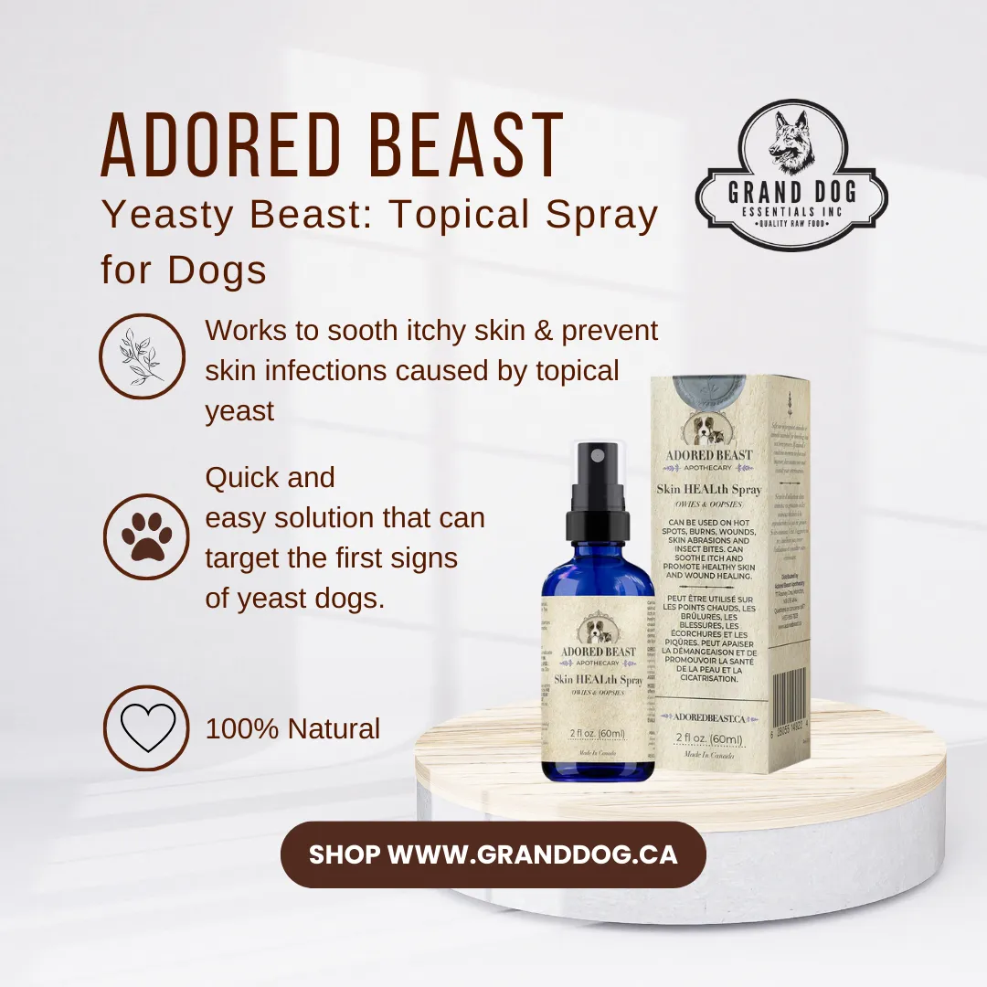 Adored Beast Yeasty Beast Topical Spray for Dogs