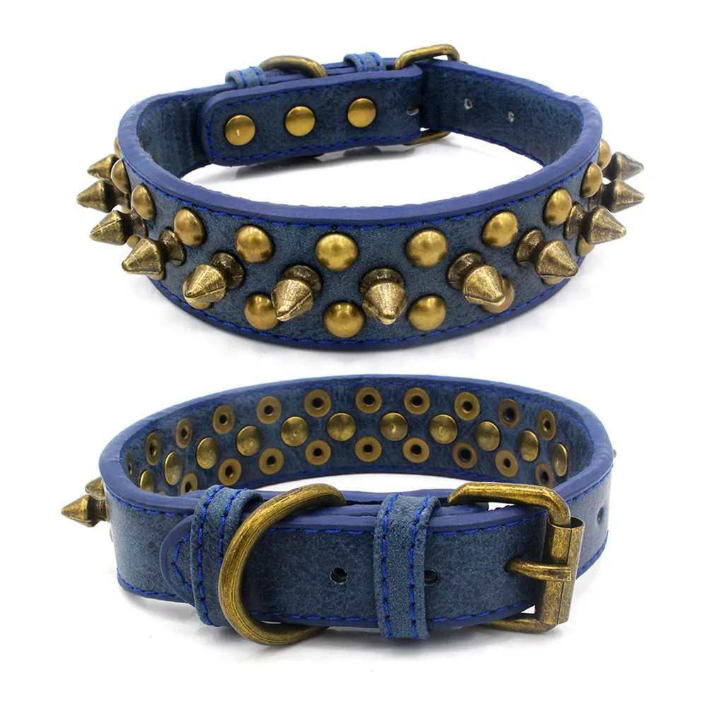 Antique Copper Rivet Pet Collar