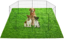 Artificial Grass Mat Extra Large 72inx72in Waterproof Non-Slip Reusable Dog Grass Pad Soft Whelping Pads Puppy Flooring Training Pad for Dogs Crate Training Housebreaking Incontinence Playpen