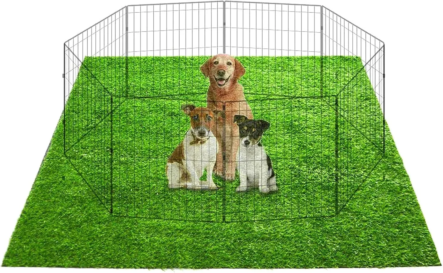 Artificial Grass Mat Extra Large 72inx72in Waterproof Non-Slip Reusable Dog Grass Pad Soft Whelping Pads Puppy Flooring Training Pad for Dogs Crate Training Housebreaking Incontinence Playpen