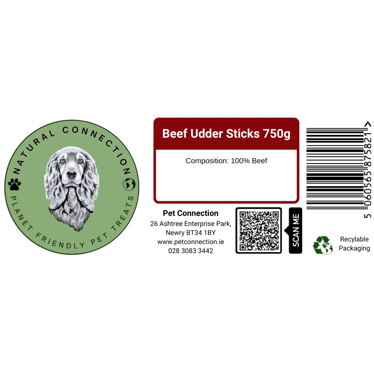 Beef Udder Milky Sticks | Chewy Immune Boosting Dog Treat by Natural Connection