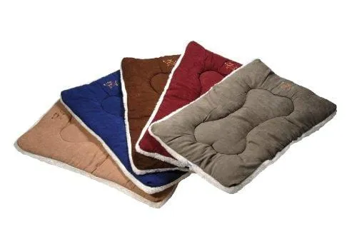 Best Pet Supplies Machine Washable Dog Crate Mat - Double-Sided Kennel Pad-Olive Green, Large