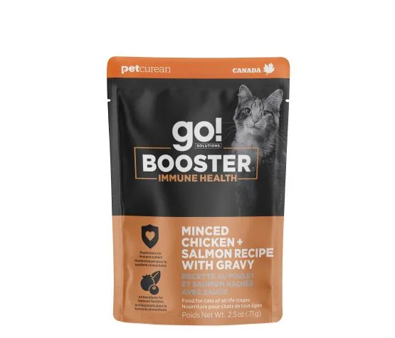 Booster for Cat - Immune Health - Minced Chicken & Salmon with Gravy (2.5oz)
