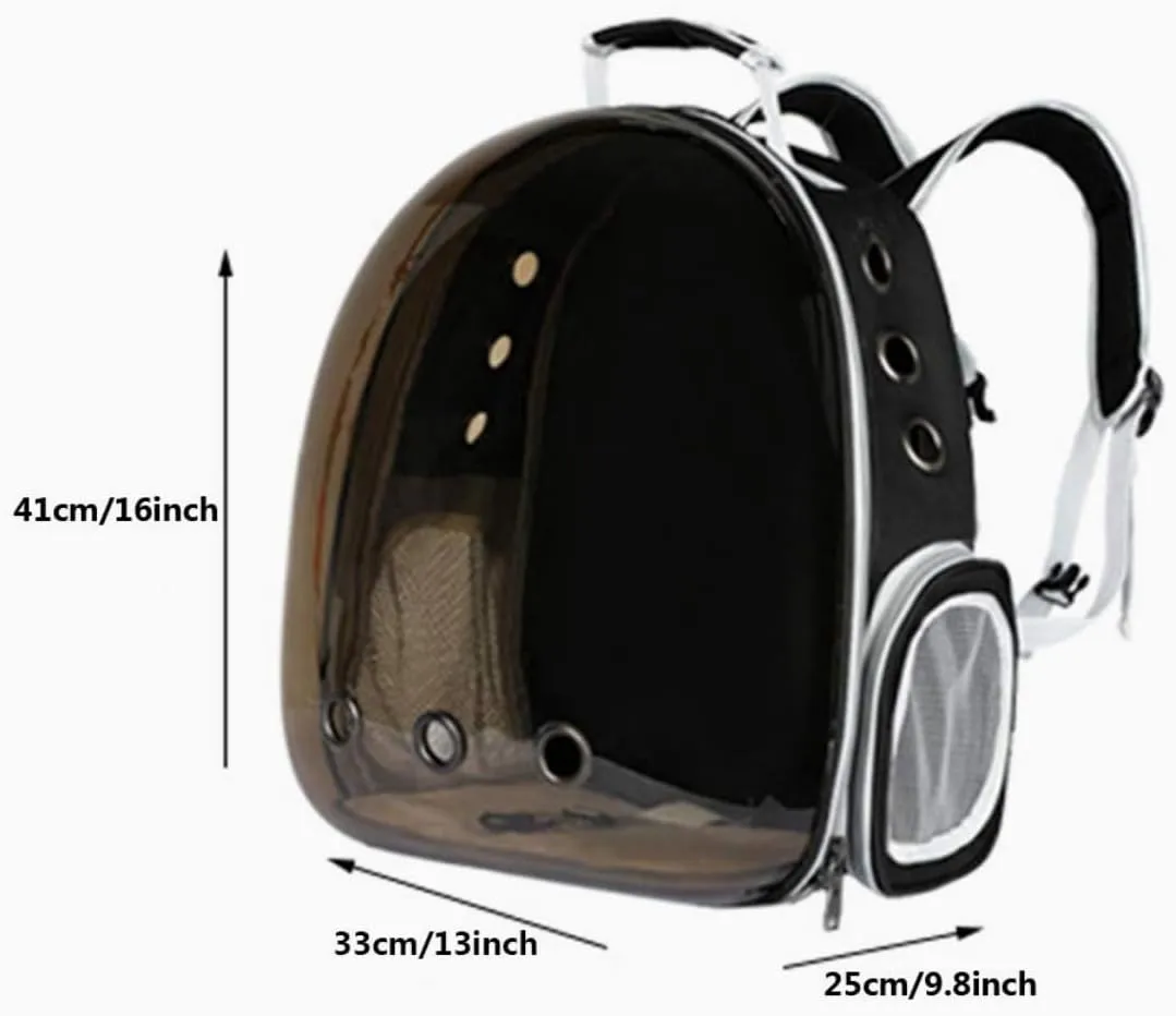Cat Dog Backpack Carrier, Expandable Pet Bubble Backpack Airline Approved, Pet Travel Carrying Bag for Small Medium Cats and Puppy with Hiking Walking Outdoor Use (Pink)