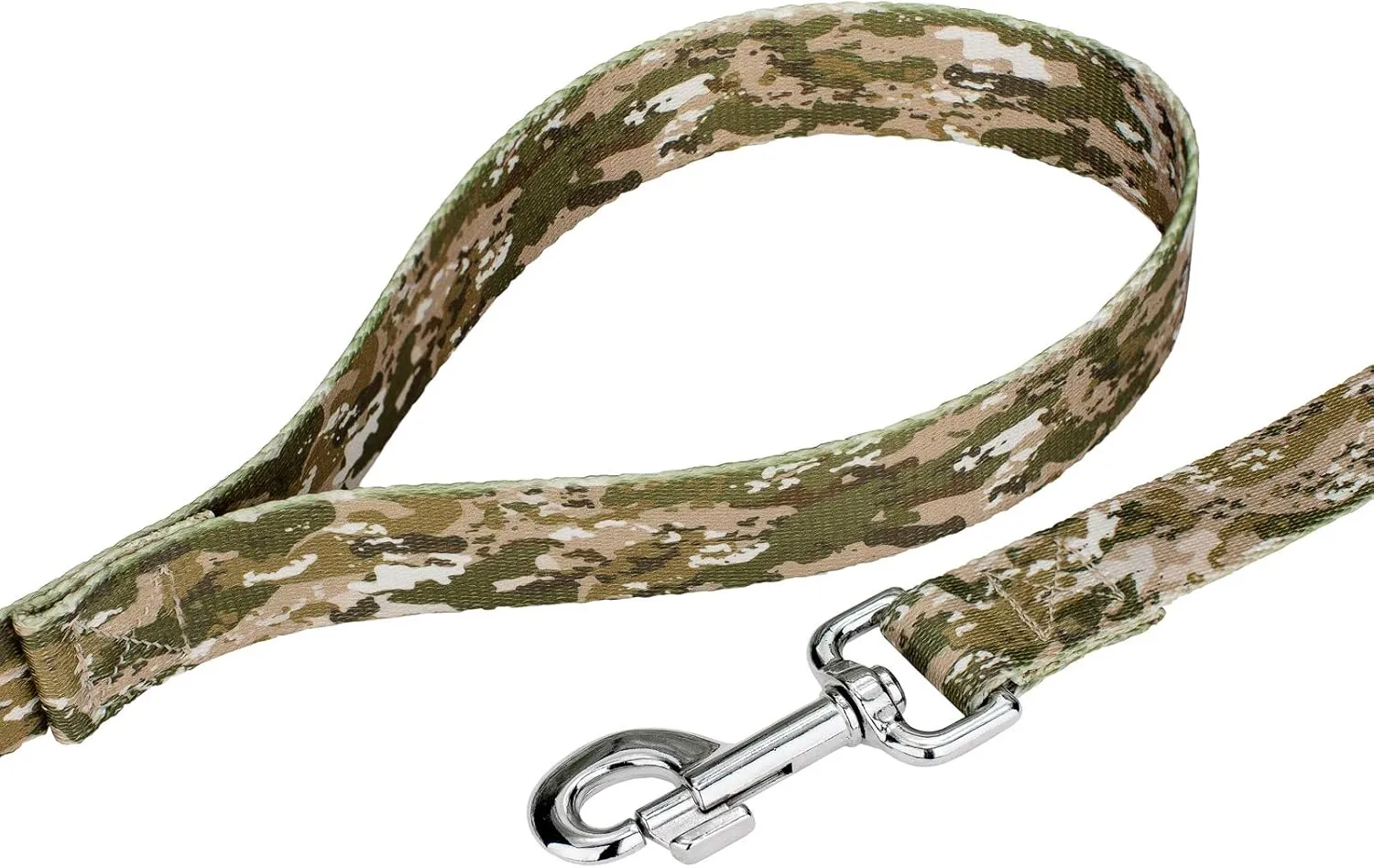 Country Brook Petz - Desert Viper Camo Premium Dog Collar & Leash - Military and Camo Collection Featuring Rugged Designs (1 Inch, Large)