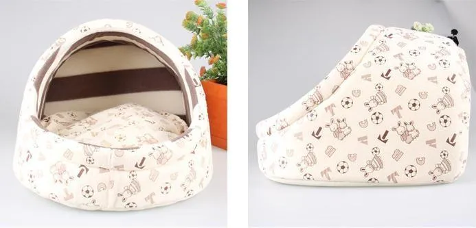 Cute Washable Slipper Shape Dog Bed with Cushion for Small/Medium Dogs as Yorkies, Chihuahua, Shih Tzu, Cats and Medium Pets