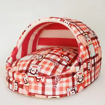 Cute Washable Slipper Shape Dog Bed with Cushion for Small/Medium Dogs as Yorkies, Chihuahua, Shih Tzu, Cats and Medium Pets