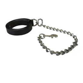 Derby Originals Multipurpose Flat Leather Lead for Cattle, Horse or Dog with Chain and Swivel Snap