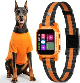 Dog Bark Collar - for Large Medium Small Dogs, Rechargeable Smart Bark Collar, Anti Barking Device for Large Dogs, Dog Training Collars with Beep Vibration and Shock & Adjustable A/B Sensitivity