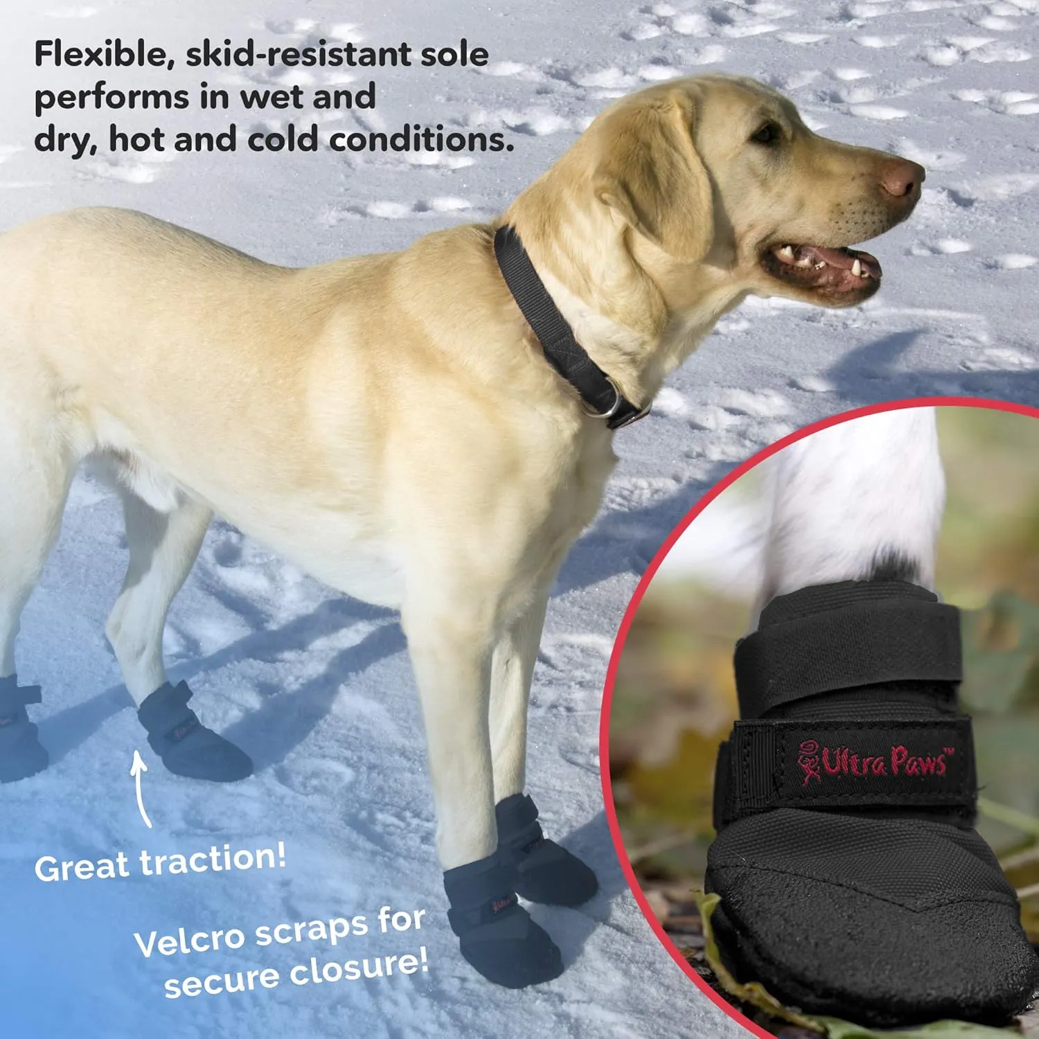 Durable Dog Paw Protector|Dog Boots|Dog Shoes|Black Light Duty Heat, Water Resistant Dog Booties for hot Pavement for Small Dogs (Size 4)