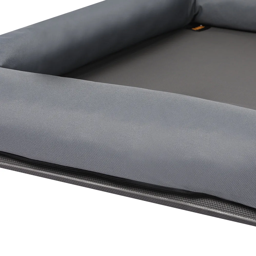 Elevated Pet Bed Dog Puppy Cat Trampoline Hammock Raised Heavy Duty - Grey M