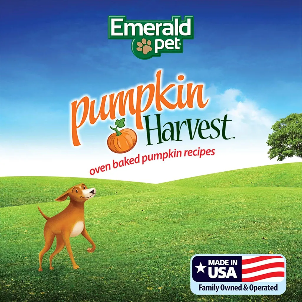 Emerald Pet Pumpkin Harvest Mini Trainers Pumpkin Recipe with Banana Dog Treats, 6-oz