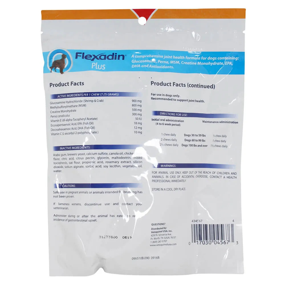 Flexadin Plus Chews for Large Dogs, 90 Count