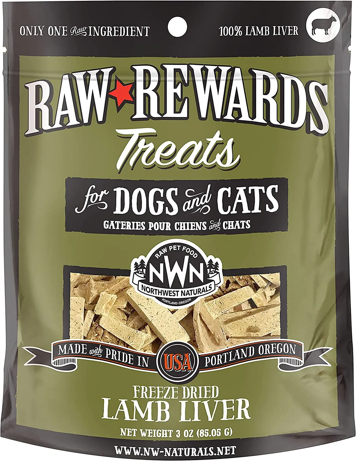 Freeze Dried New Zealand Lamb Liver by Raw Rewards NWN