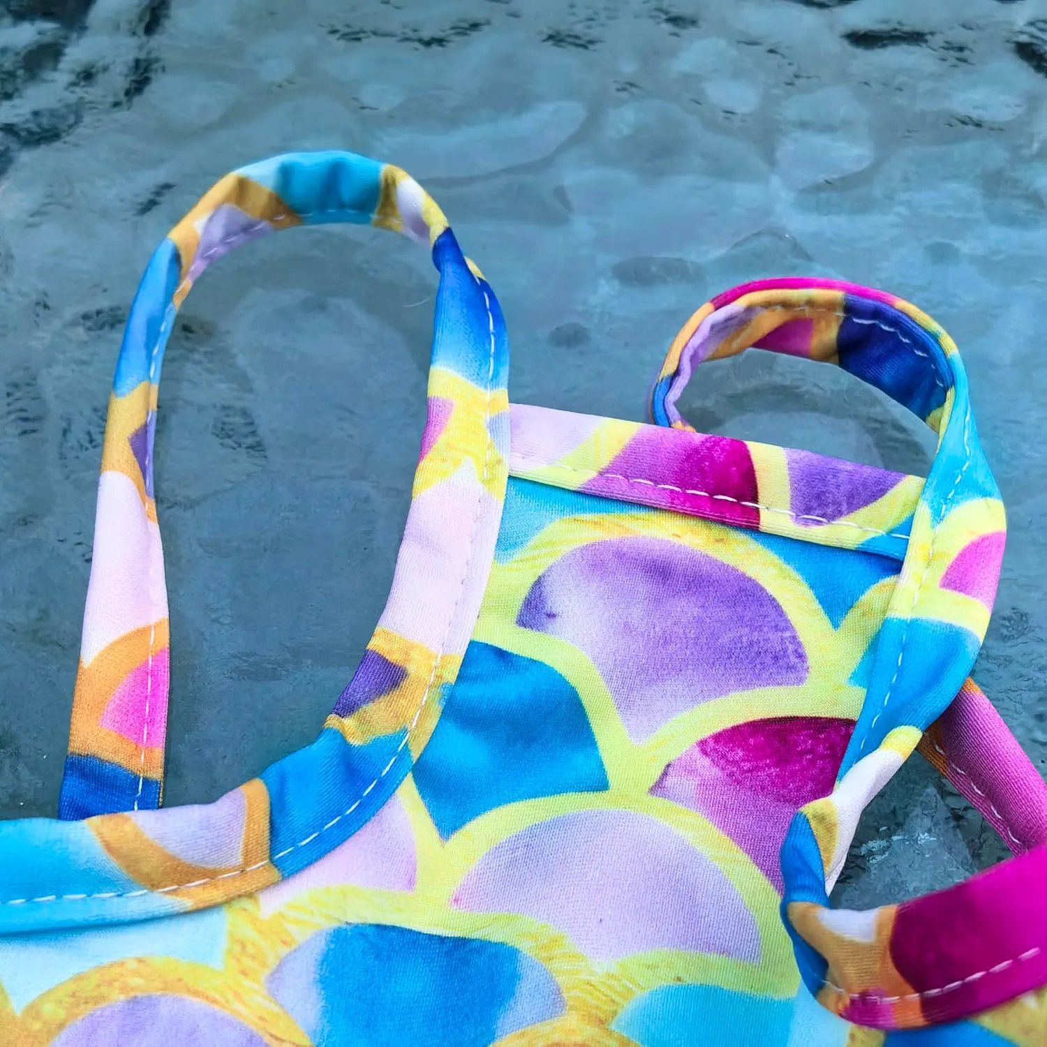 Funny Dog Swimwear Bikini Summer Dog Clothes Beach Swimsuit Puppy Bathing Suit Puppy Vest Cooling Pet Shirt for Small Dogs, Cat Apparel (Mermaid, Small)