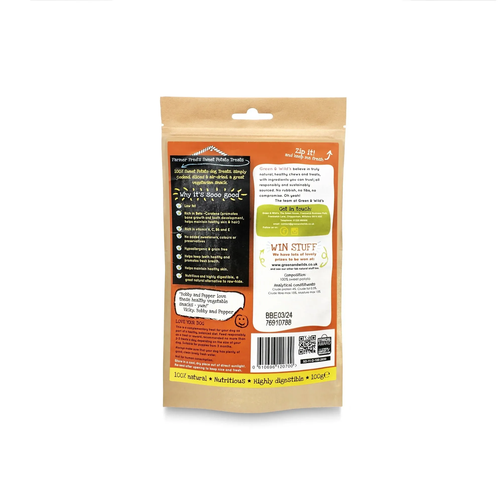 Green & Wilds Sweet Potato Chews