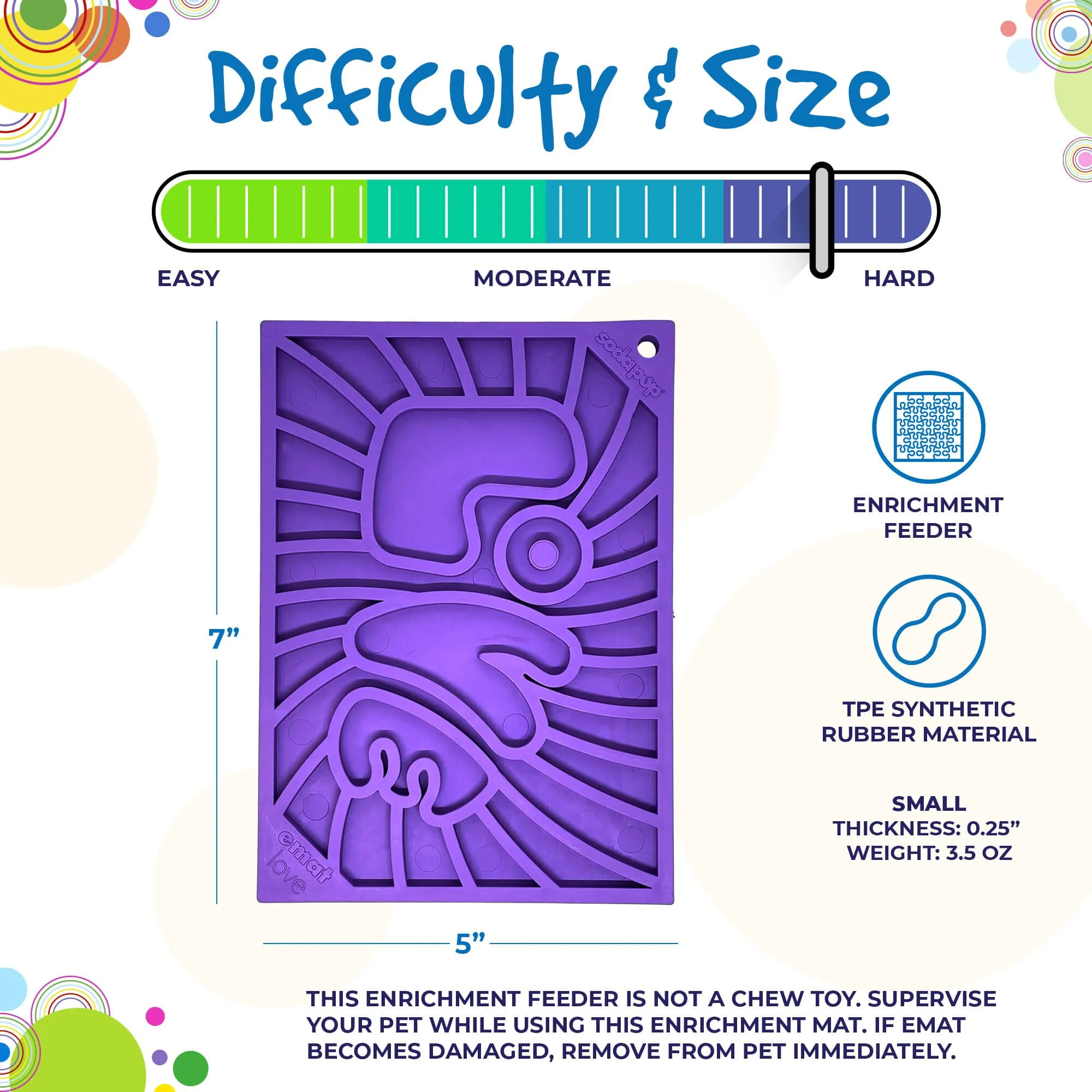 Groovy Love Design eMat Enrichment Lick Mat - small