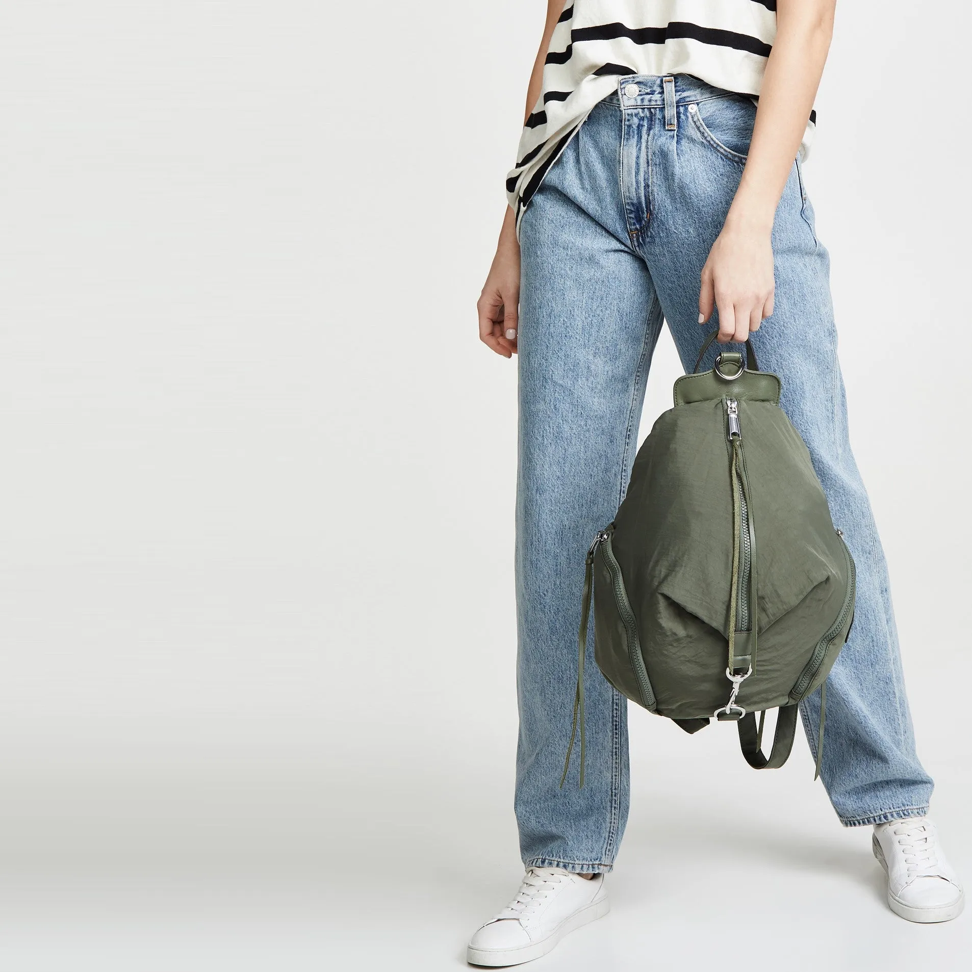 Julian Nylon Backpack (Olive)