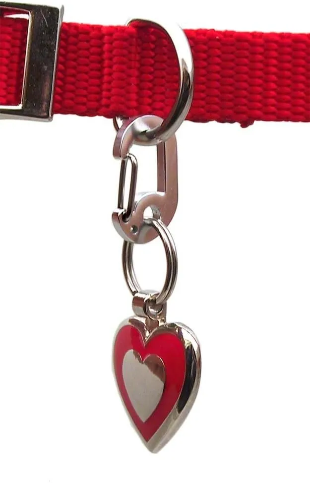 LuckyPet Klippy Pet Tag Quick Clips - Cat & Dog Collar for ID Tags Holder Efficient Ring Attachment Clip for Safety - Black, 2 Pack