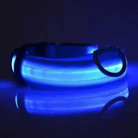 New Qualified Hot selling Safety Pet Collar For Lighted Up Nylon Solid LED Dog Collar Glow Necklace Levert Dropship dig692