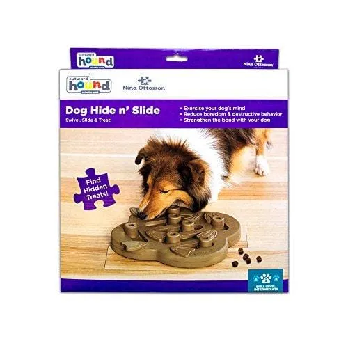 Nina Ottosson Outward Hound Puzzle Toy for Dogs - Stimulating Interactive Dog Game for Dispensing Treats