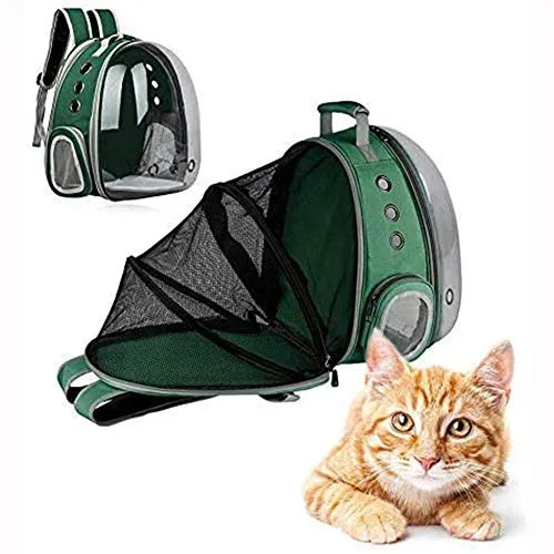 OMEM Dog and Cat Transport Expandable Animal Backpack Large Capacity Portable Bubble Bag Travel Space Capsules