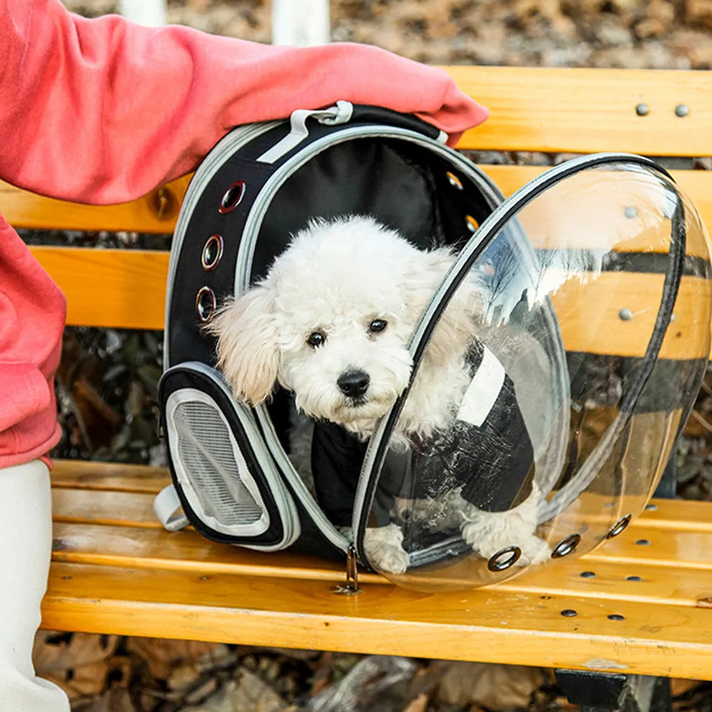 OMEM Dog and Cat Transport Expandable Animal Backpack Large Capacity Portable Bubble Bag Travel Space Capsules