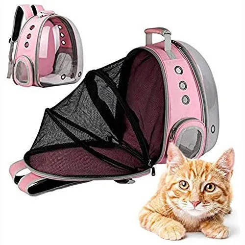 OMEM Dog and Cat Transport Expandable Animal Backpack Large Capacity Portable Bubble Bag Travel Space Capsules