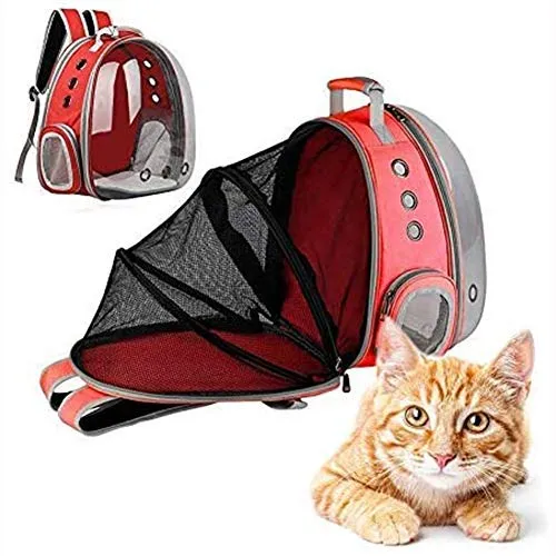 OMEM Dog and Cat Transport Expandable Animal Backpack Large Capacity Portable Bubble Bag Travel Space Capsules