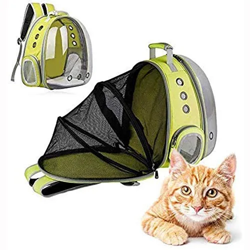 OMEM Dog and Cat Transport Expandable Animal Backpack Large Capacity Portable Bubble Bag Travel Space Capsules