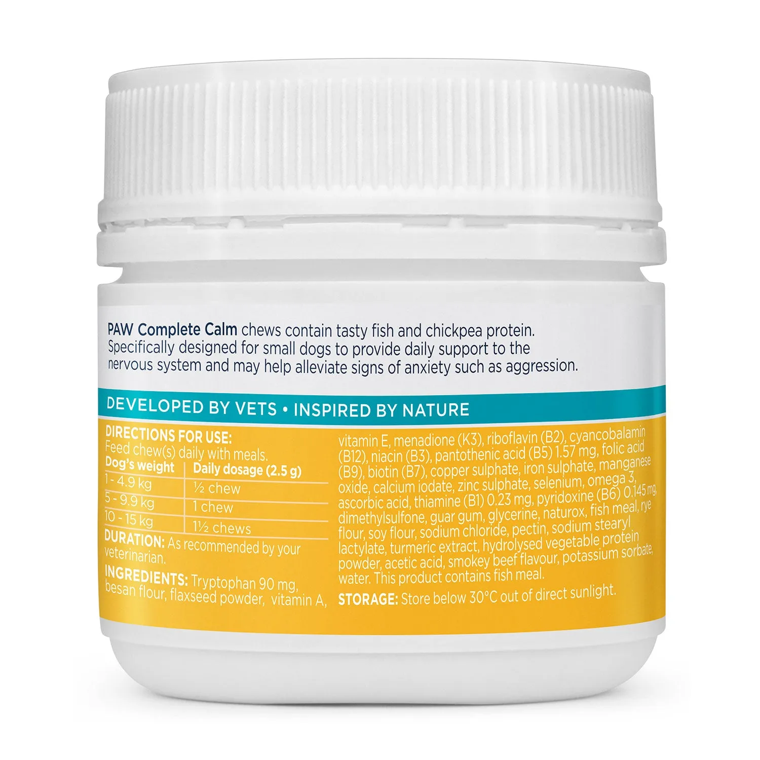 PAW Complete Calm Multivitamin Small Dog Chews 75g 30pk