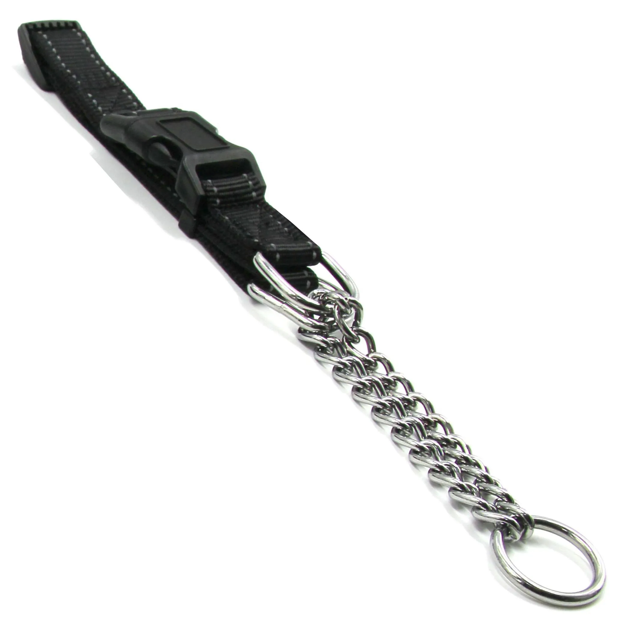 Pet Life ® 'Tutor-Sheild' Martingale Safety and Training Chain Dog Collar