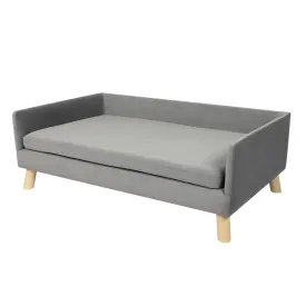 Pet Sofa Bed Dog Warm Soft Lounge Couch with Removable Cushion - Large