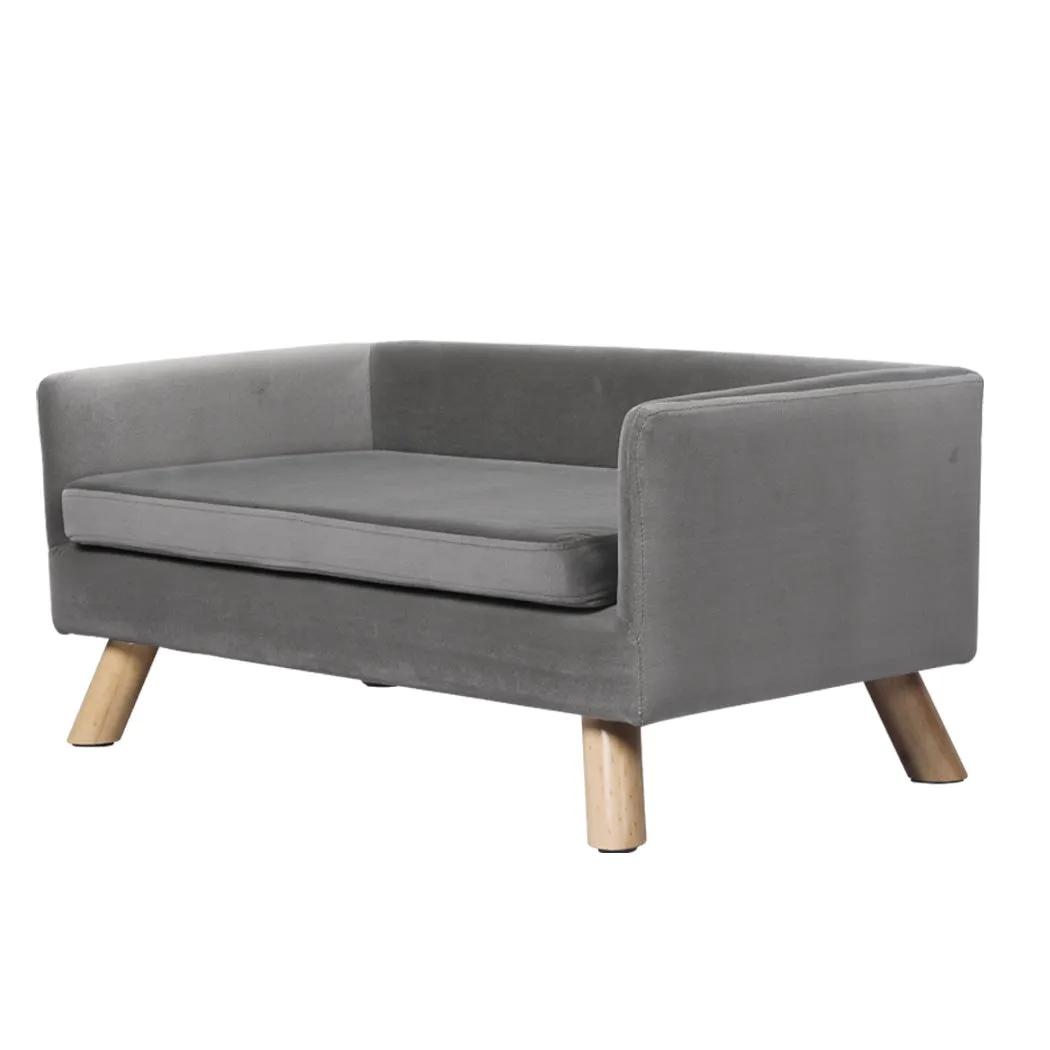 Pet Sofa Bed Dog Warm Soft Lounge Couch with Soft Removable Cushion Chair - Large