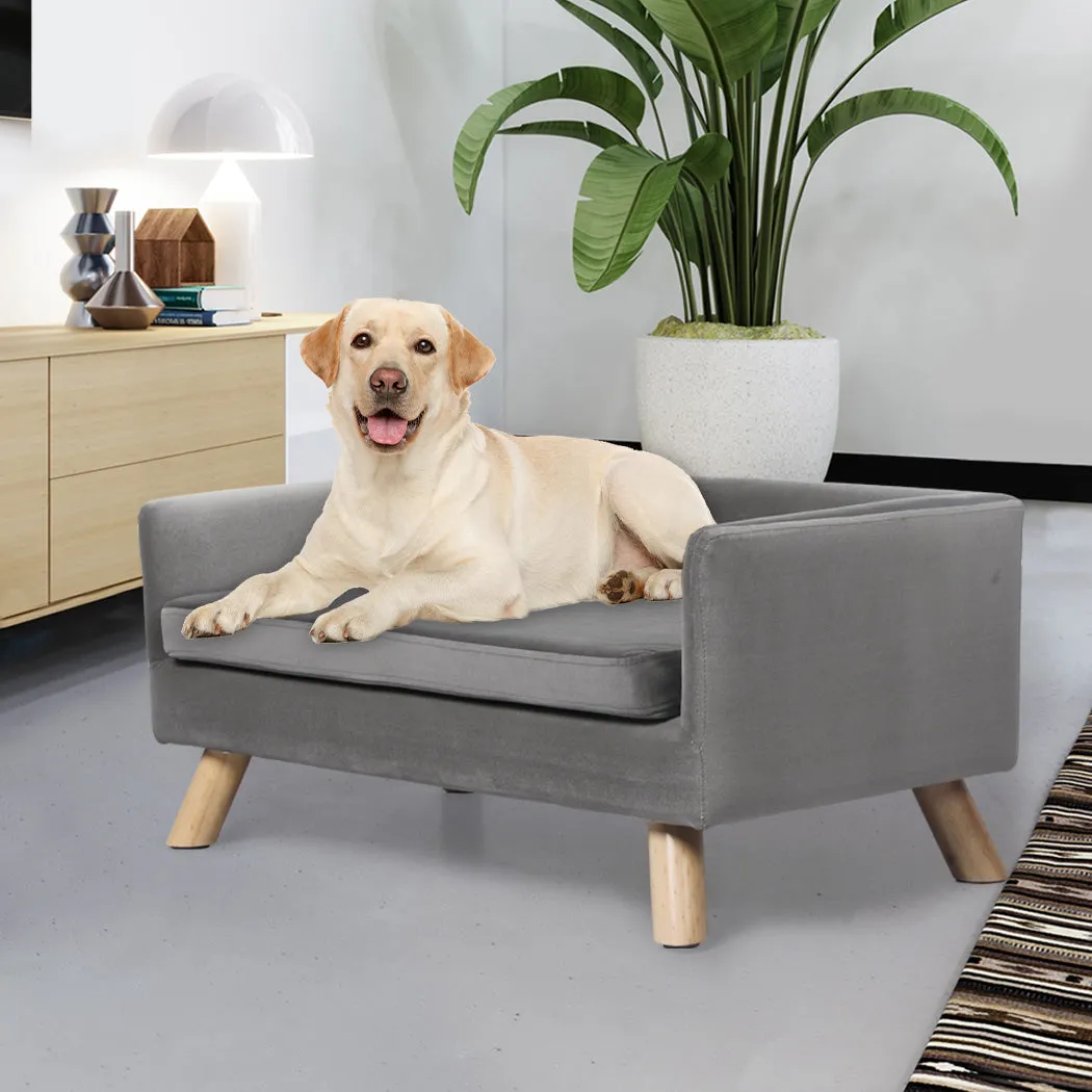 Pet Sofa Bed Dog Warm Soft Lounge Couch with Soft Removable Cushion Chair - Large