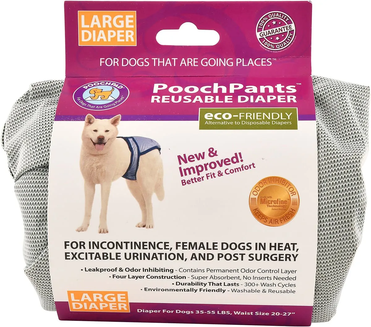 PoochPants Reusable Dog Diapers