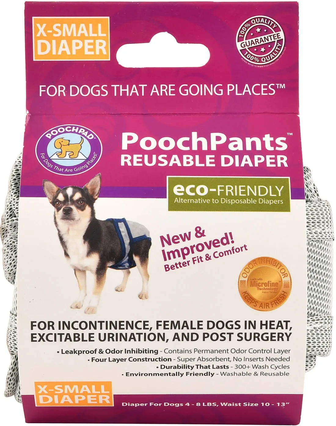 PoochPants Reusable Dog Diapers