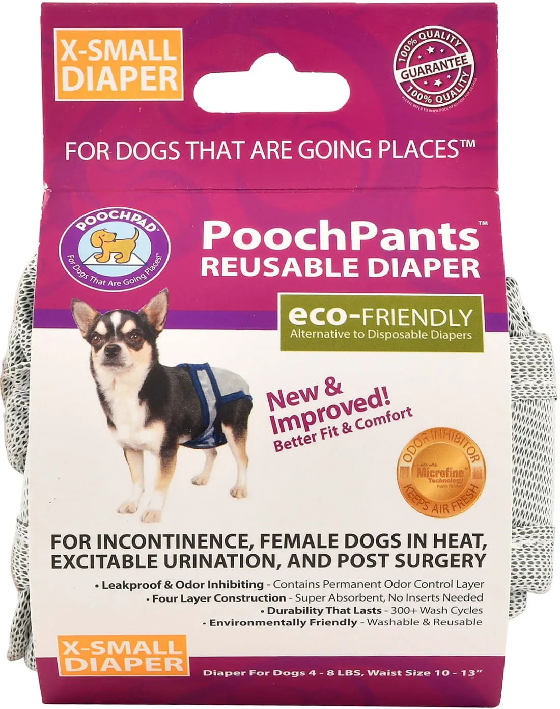 PoochPants Reusable Dog Diapers