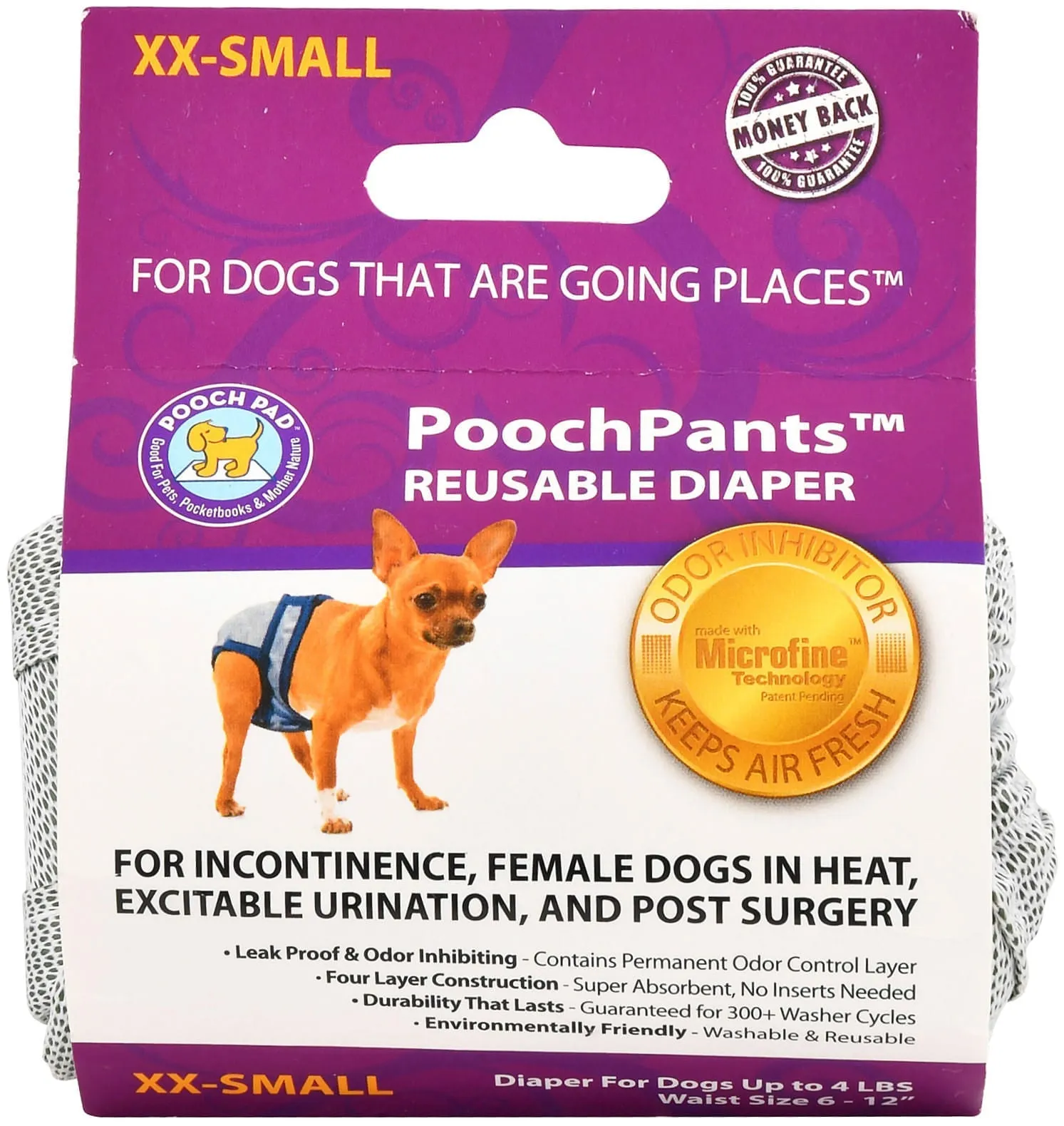 PoochPants Reusable Dog Diapers