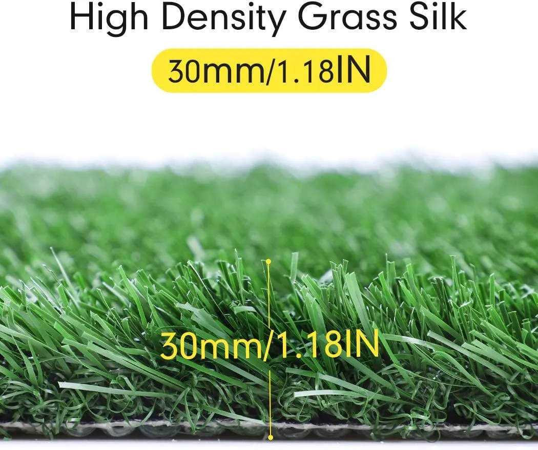 Puppy Artificial Grass Pee Pad for Dogs Potty Trianing 18 x 14 Inches, 2 Pack Replacement Pet Fake Grass Mat for Indoor Outdoor Porches Apartments, Reusable & Washable Grass Turf Mat for Dogs