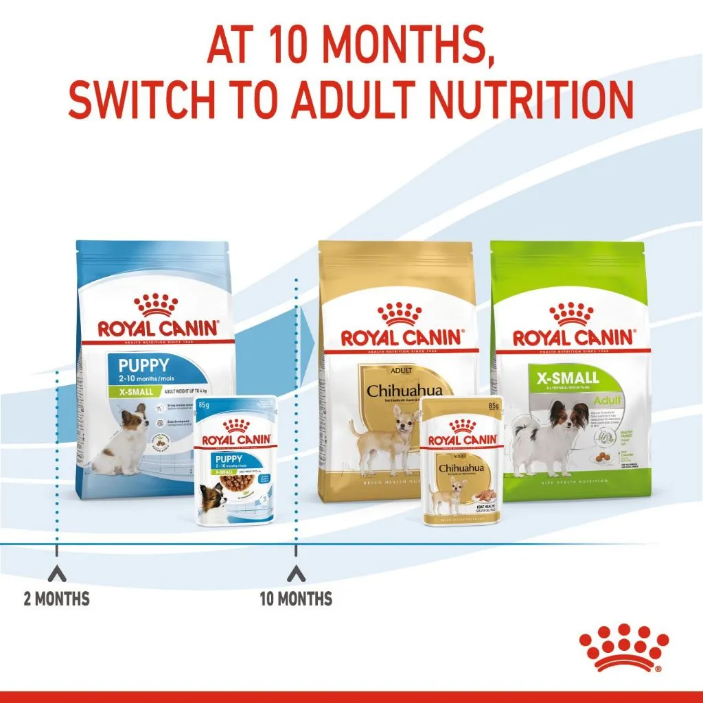 Royal Canin X-Small Puppy 85g Pouch Wet Dog Food - Size Health Nutrition