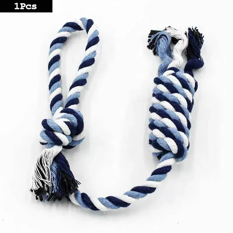 Set of Durable Rope Toys for Dogs – Chew and Tug Play (Carrot & Knotted Designs)