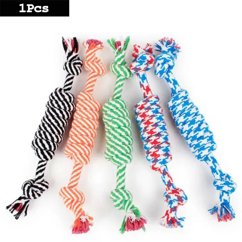 Set of Durable Rope Toys for Dogs – Chew and Tug Play (Carrot & Knotted Designs)