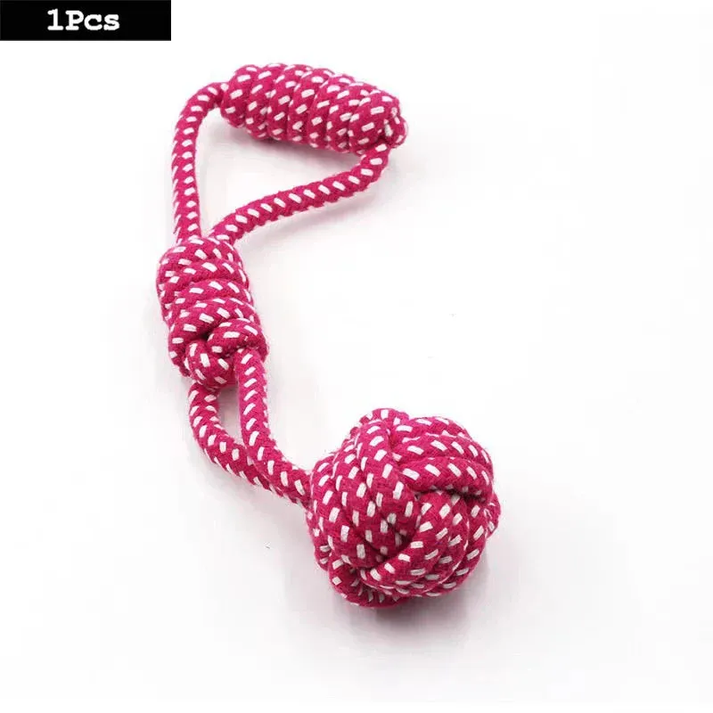Set of Durable Rope Toys for Dogs – Chew and Tug Play (Carrot & Knotted Designs)